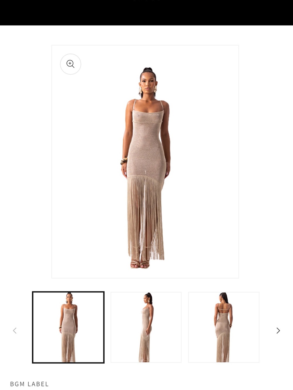 BGM LABEL SIKA TASSEL DRESS